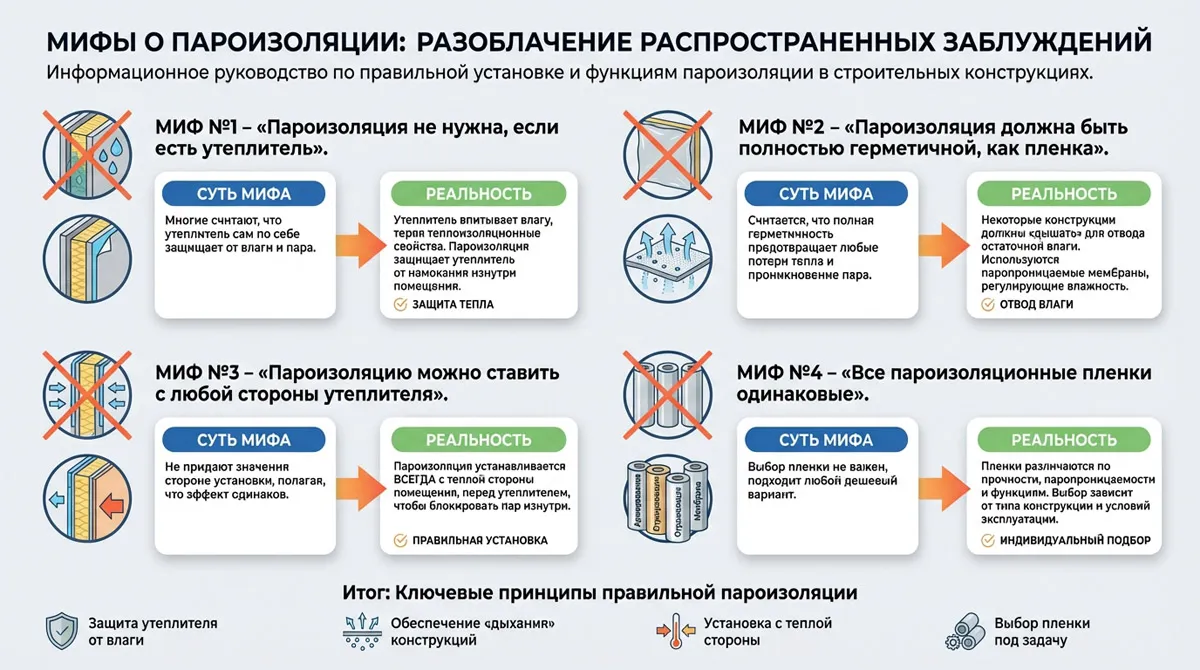 Пароизоляция: почему необходима, как правильно выбрать и монтировать_10