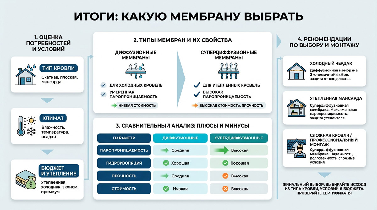 Диффузионная, супердиффузионная или антиконденсатная: какая мембрана для кровли лучше и почему_12