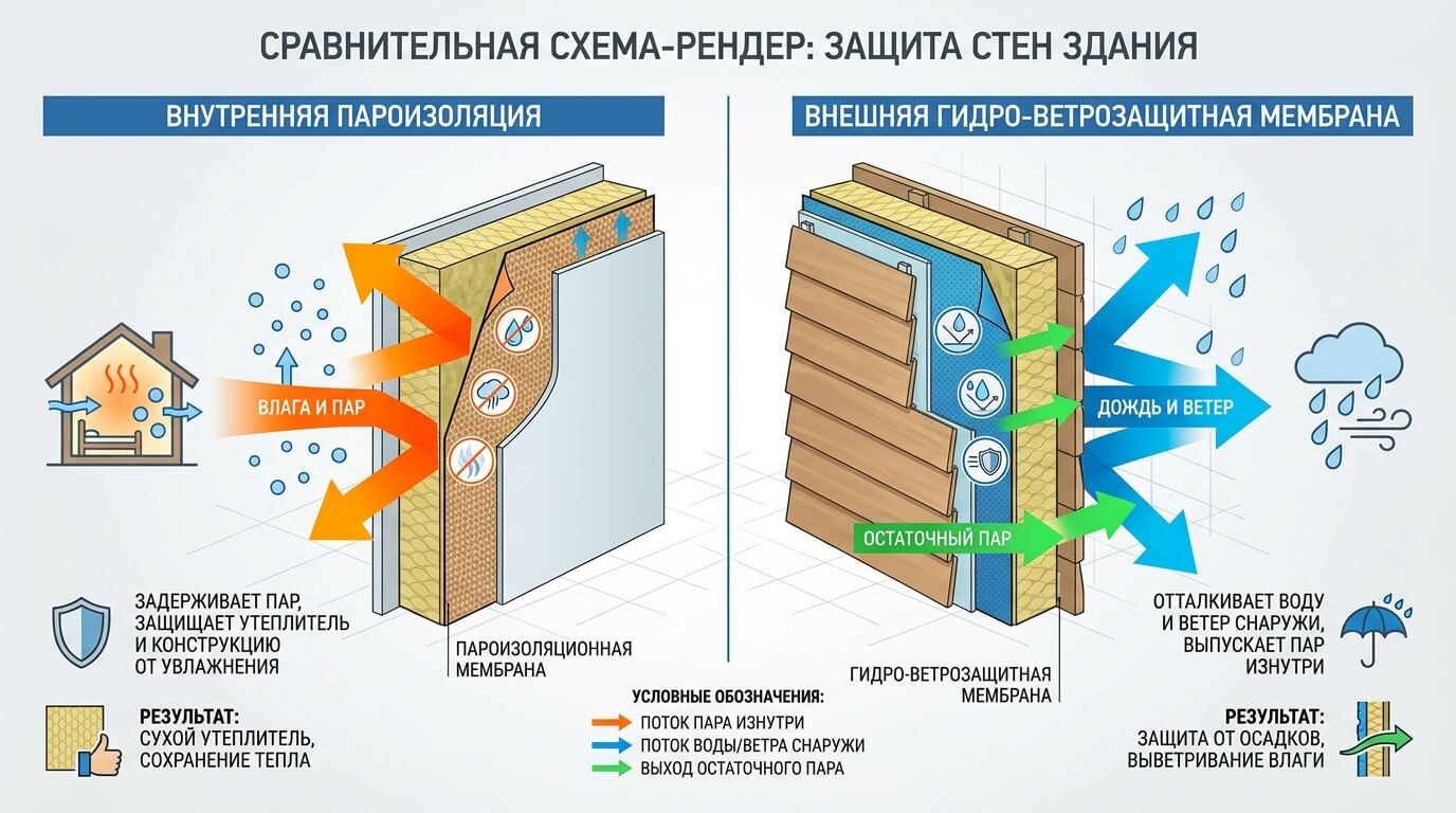 Пароизоляция РОКВУЛ: какой стороной укладывать к утеплителю — инструкция по монтажу_4