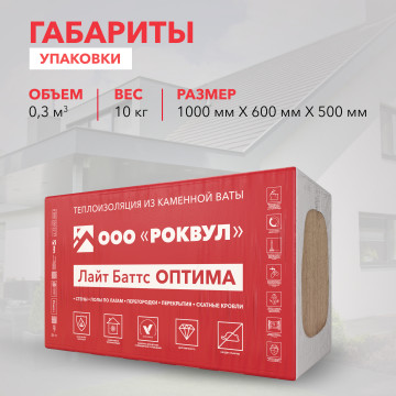 Утеплитель ЛАЙТ БАТТС ОПТИМА