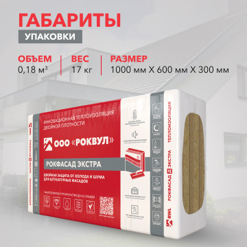 Утеплитель РОКФАСАД Д ЭКСТРА