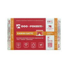 Утеплитель РОКВУЛ КАМИН БАТТС 1000x600x30 ГП-223361
