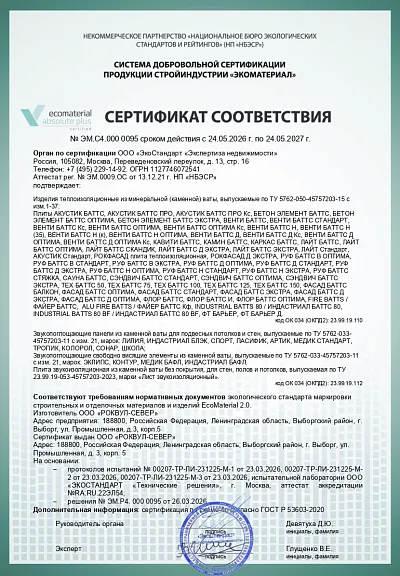 Утеплитель РОКВУЛ ЛАЙТ БАТТС СКАНДИК 800x600x50 мм 4 пачки, 48 шт._18