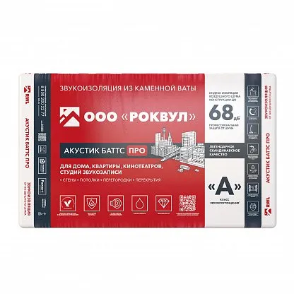 Звукоизоляция РОКВУЛ АКУСТИК БАТТС_6