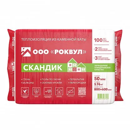 Утеплитель Роквул Скандик_5