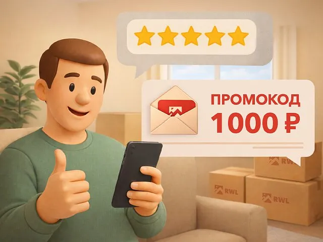 Акция «Дарим промокод за отзывы»