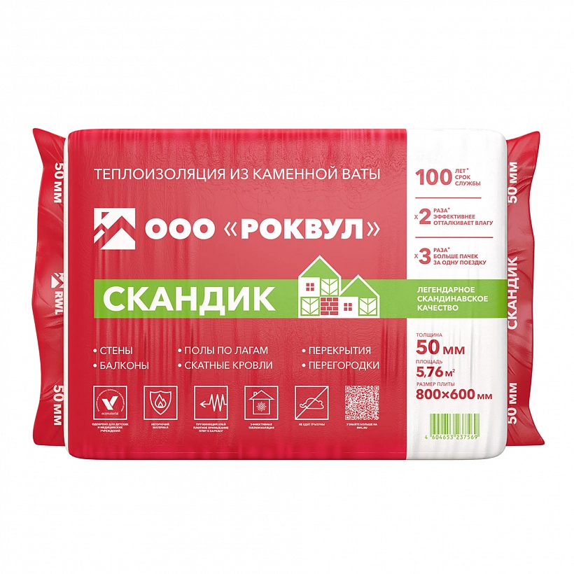 РОКВУЛ Мультипак ЛАЙТ БАТТС СКАНДИК 800X600X50 4 пач в смотке_2